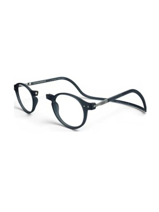 Clic Brooklyn Magnetic Reading Glasses with Adjustable Band, Matte Grey, 1.75x